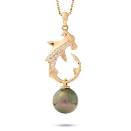 Dancing Hammerhead Shark Pendant Necklace