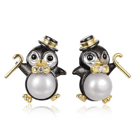 Penguin Stud Earrings