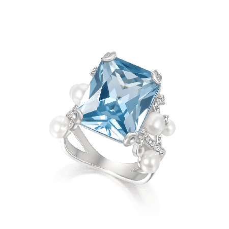 Blue Sparkle Ring