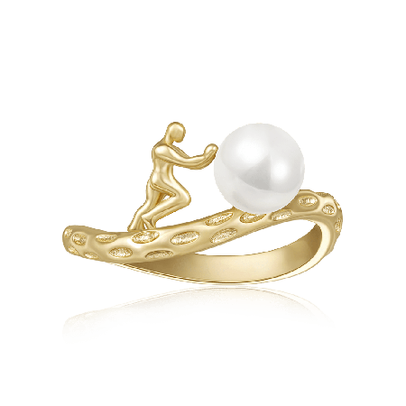 Sisyphus Pearl Ring