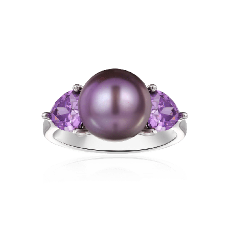 Purple Pearl Ring