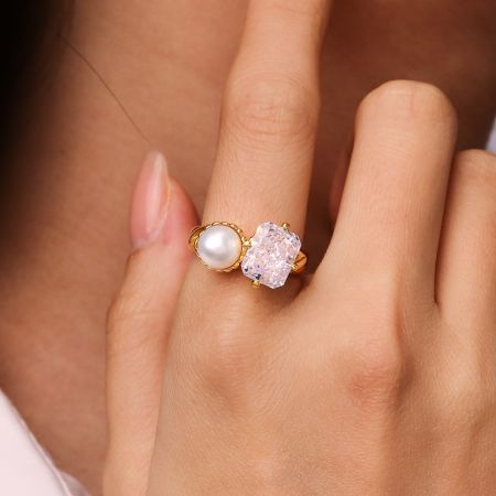 White Topaz Ring